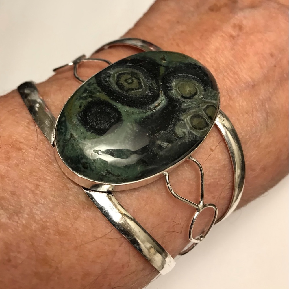Kamababa Stamped 925 Sterling Silver Cuff Bracelet